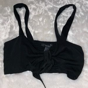 F21 black tie top